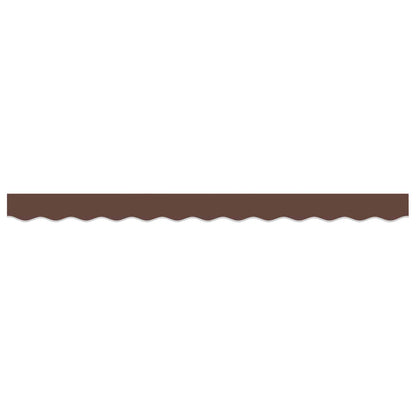 vidaXL Awning Valance Replacement for 2.5 m Brown Polyester
