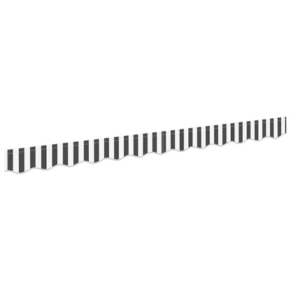 vidaXL Awning Valance Replacement Anthracite and White 2.5 m Polyester