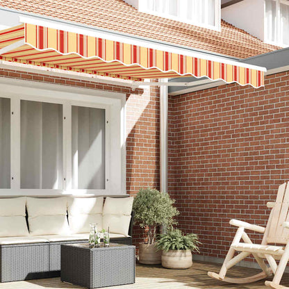 vidaXL Awning Valance Replacement Yellow and Orange 2.5 m Polyester