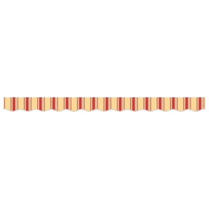 vidaXL Awning Valance Replacement Yellow and Orange 2.5 m Polyester
