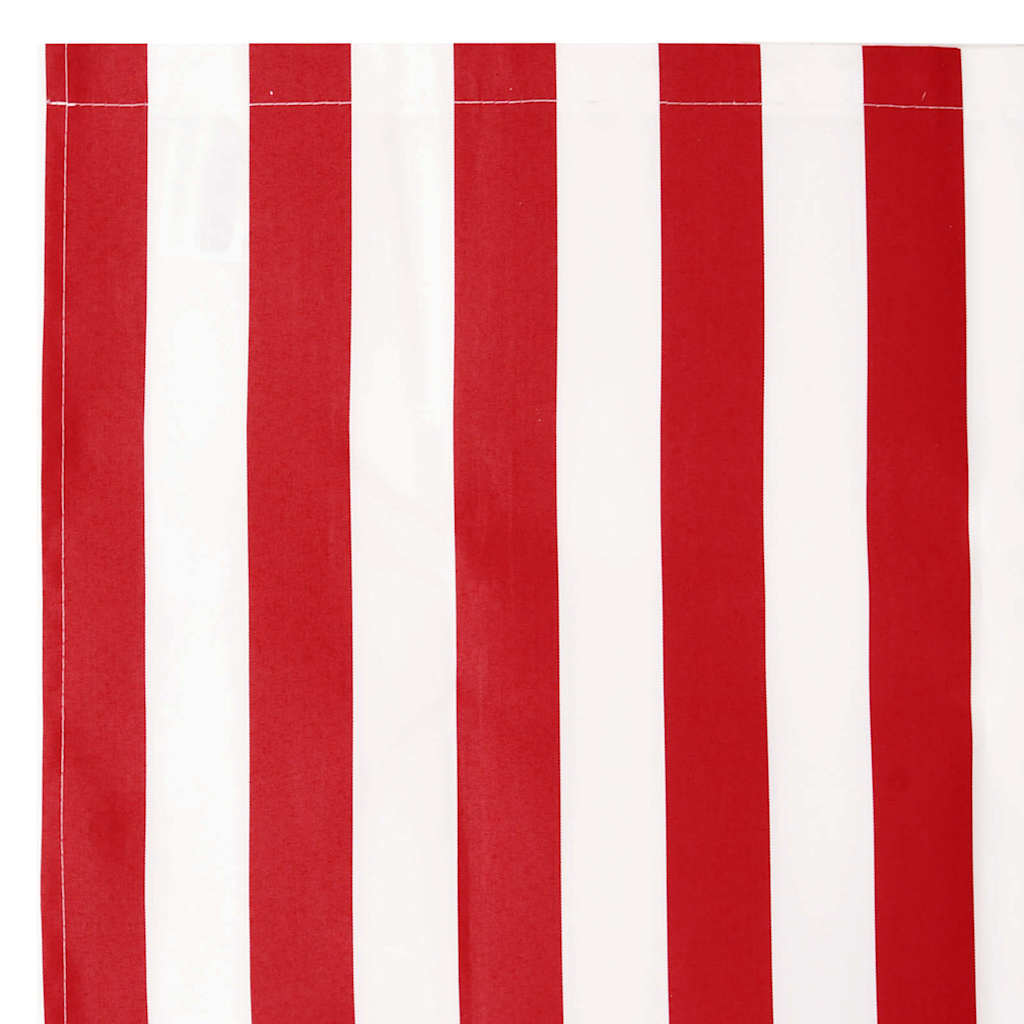 vidaXL Awning Valance Replacement Red and White 2.5 m Polyester