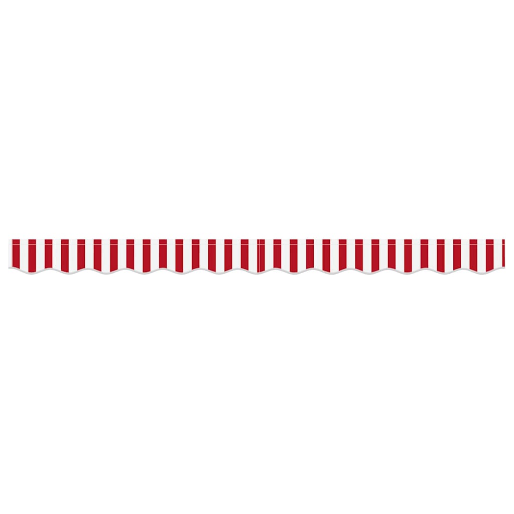 vidaXL Awning Valance Replacement Red and White 2.5 m Polyester