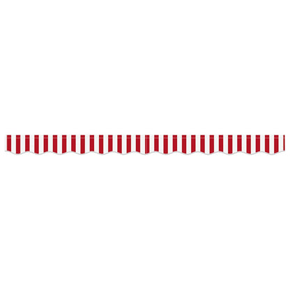 vidaXL Awning Valance Replacement Red and White 2.5 m Polyester