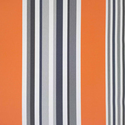 vidaXL Awning Valance Replacement for 2.5 m Orange & Grey Stripe