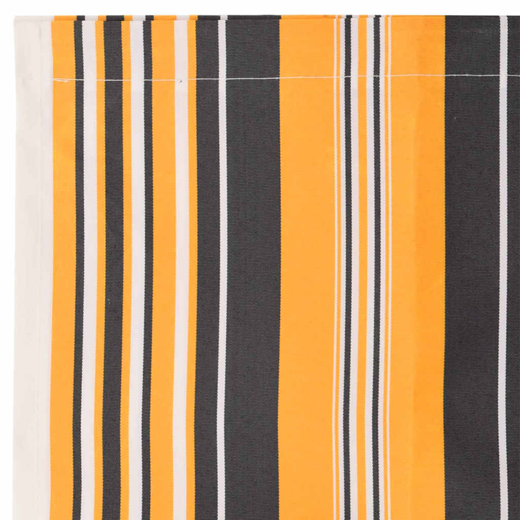 vidaXL Awning Valance Replacement Yellow and Grey 2.5 m Polyester