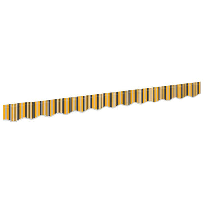 vidaXL Awning Valance Replacement Yellow and Grey 2.5 m Polyester