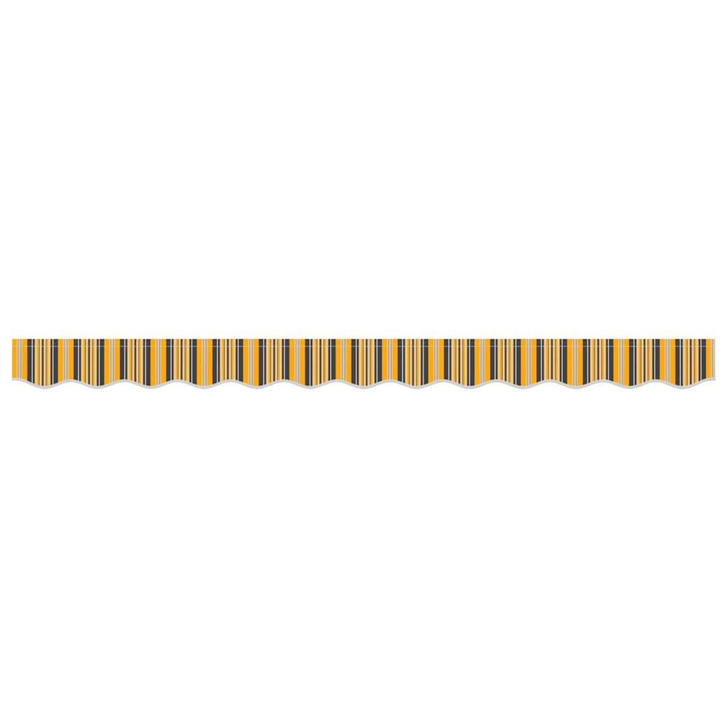 vidaXL Awning Valance Replacement Yellow and Grey 2.5 m Polyester