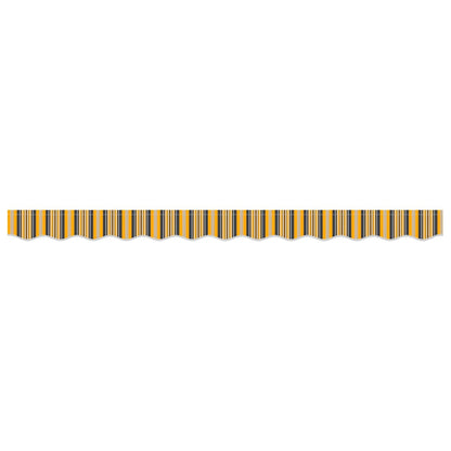 vidaXL Awning Valance Replacement Yellow and Grey 2.5 m Polyester