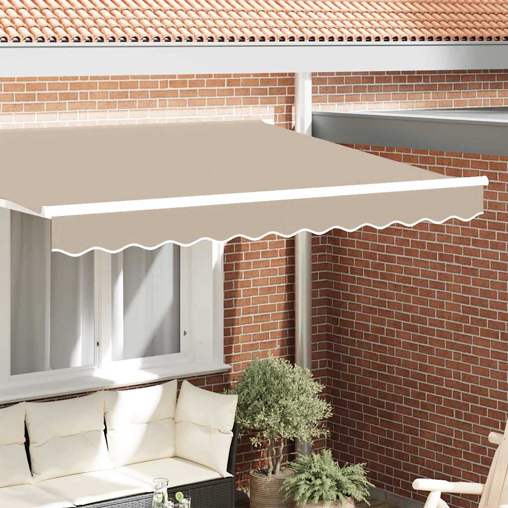 vidaXL Awning Valance Replacement Beige 3.5 m Polyester