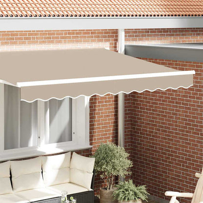 vidaXL Awning Valance Replacement Beige 3.5 m Polyester