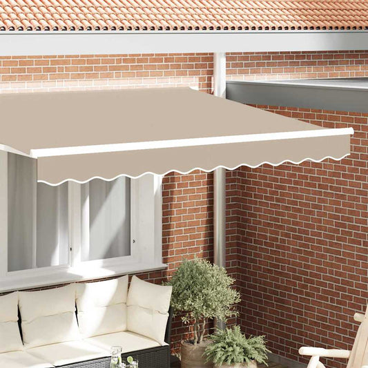 vidaXL Awning Valance Replacement Beige 3.5 m Polyester
