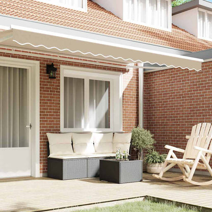vidaXL Awning Valance Replacement Beige 4 m Polyester