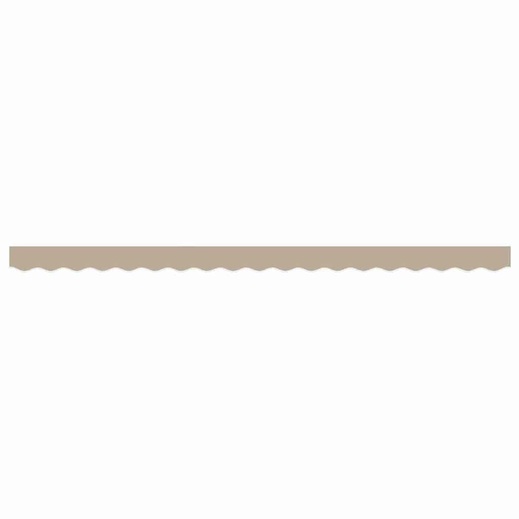 vidaXL Awning Valance Replacement Beige 4 m Polyester