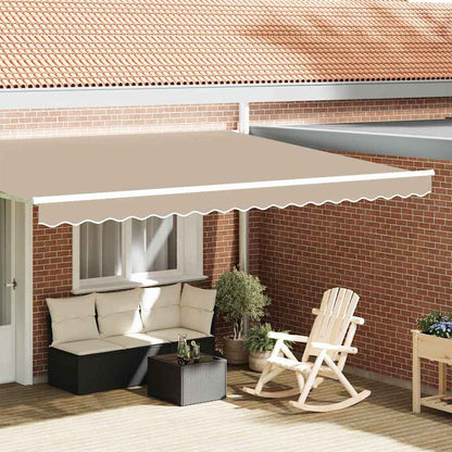 vidaXL Awning Valance Replacement Beige 4.5 m Polyester