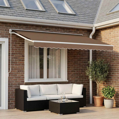 vidaXL Awning Valance Replacement for 5 m Beige Polyester