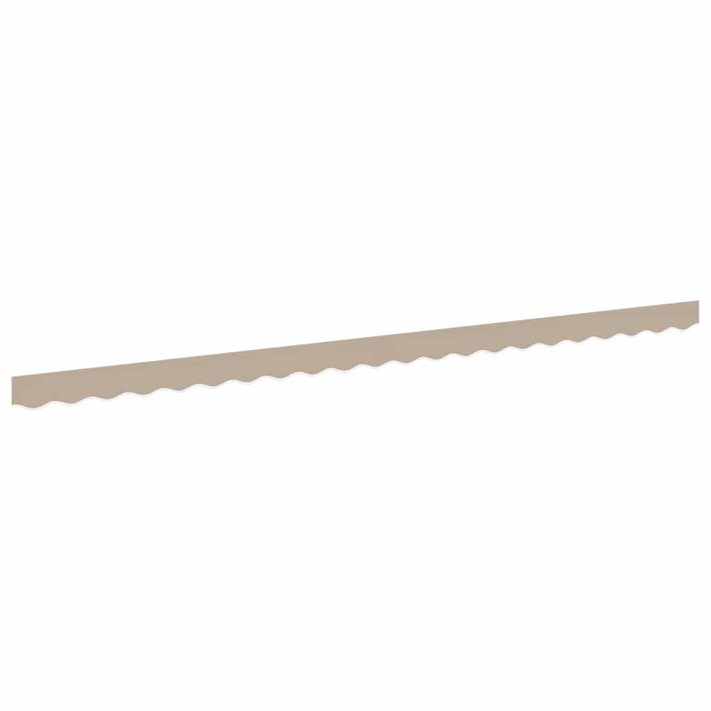 vidaXL Awning Valance Replacement Beige 480 x 20 cm Polyester