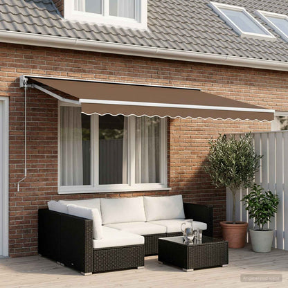 vidaXL Awning Valance Replacement for 6 m Beige Polyester