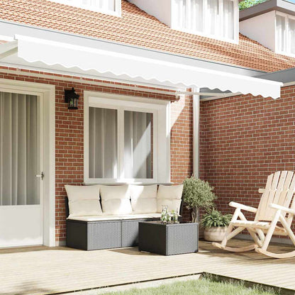 vidaXL Awning Valance Replacement White 4 m Polyester