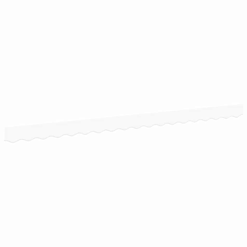 vidaXL Awning Valance Replacement White 4 m Polyester