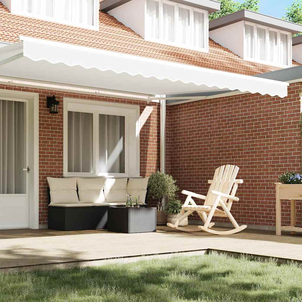 vidaXL Awning Valance Replacement White 4.5 m Polyester