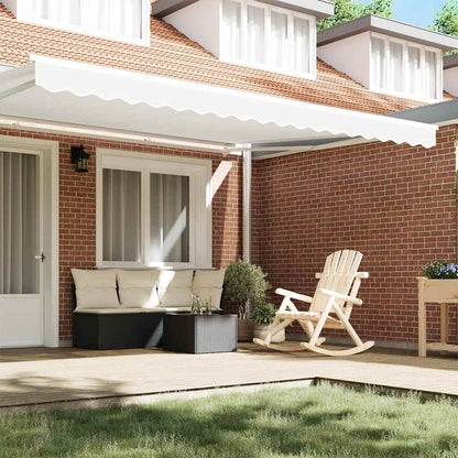 vidaXL Awning Valance Replacement White 4.5 m Polyester