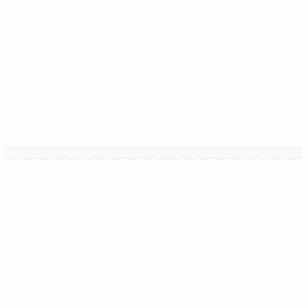 vidaXL Awning Valance Replacement White 4.5 m Polyester