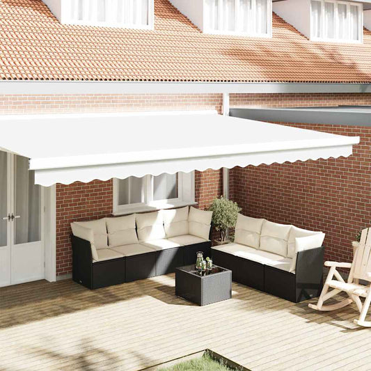 vidaXL Awning Valance Replacement White 480 x 20 cm Polyester