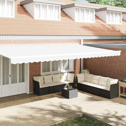 vidaXL Awning Valance Replacement White 6 m Polyester