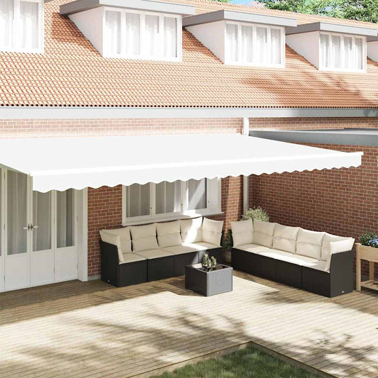 vidaXL Awning Valance Replacement White 580 x 20 cm Polyester