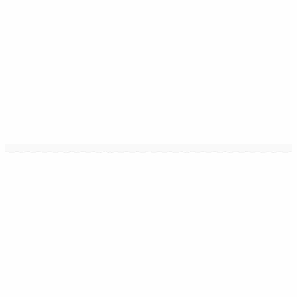 vidaXL Awning Valance Replacement White 6 m Polyester
