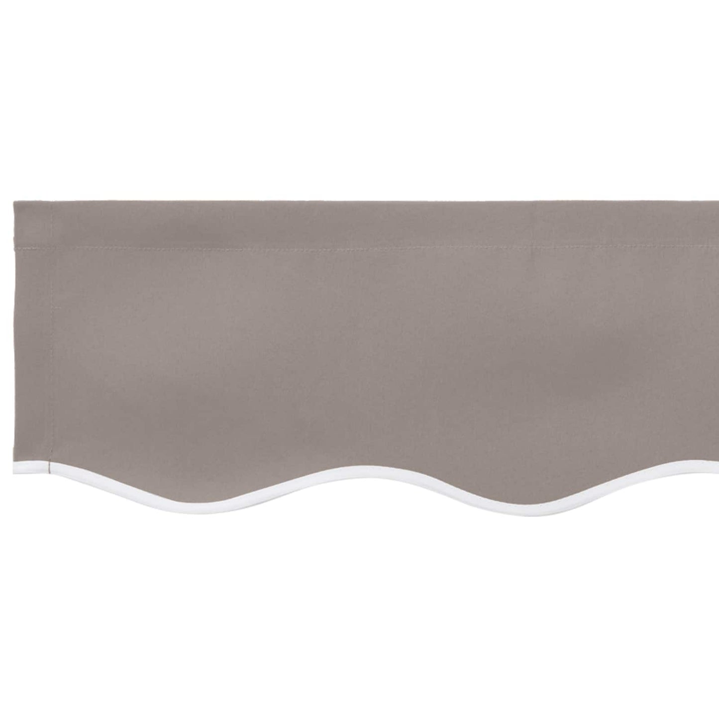 vidaXL Awning Valance Replacement for 2.5 m Light Grey Polyester