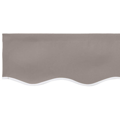 vidaXL Awning Valance Replacement for 2.5 m Light Grey Polyester