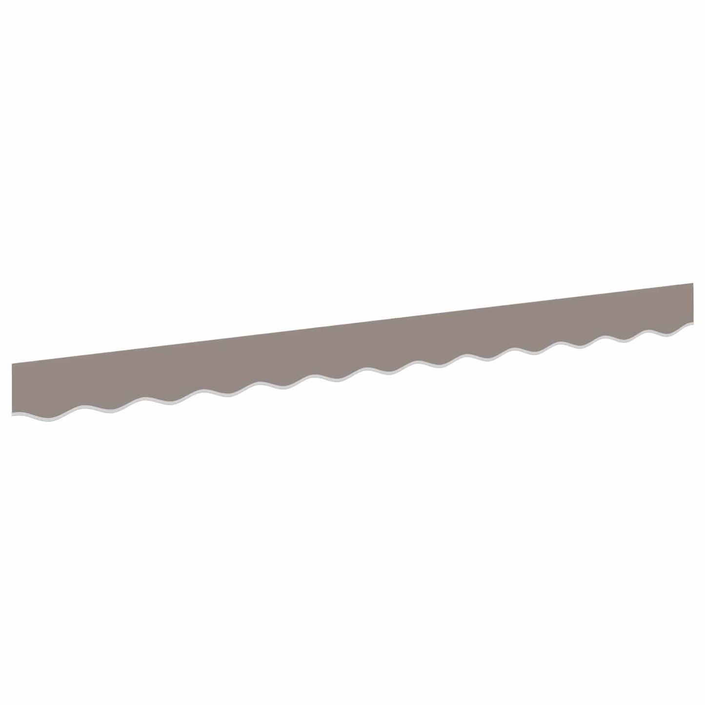 vidaXL Awning Valance Replacement for 2.5 m Light Grey Polyester