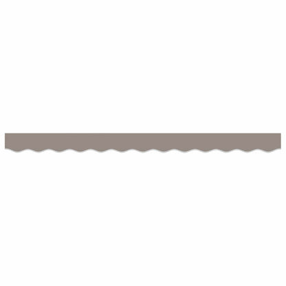 vidaXL Awning Valance Replacement for 2.5 m Light Grey Polyester