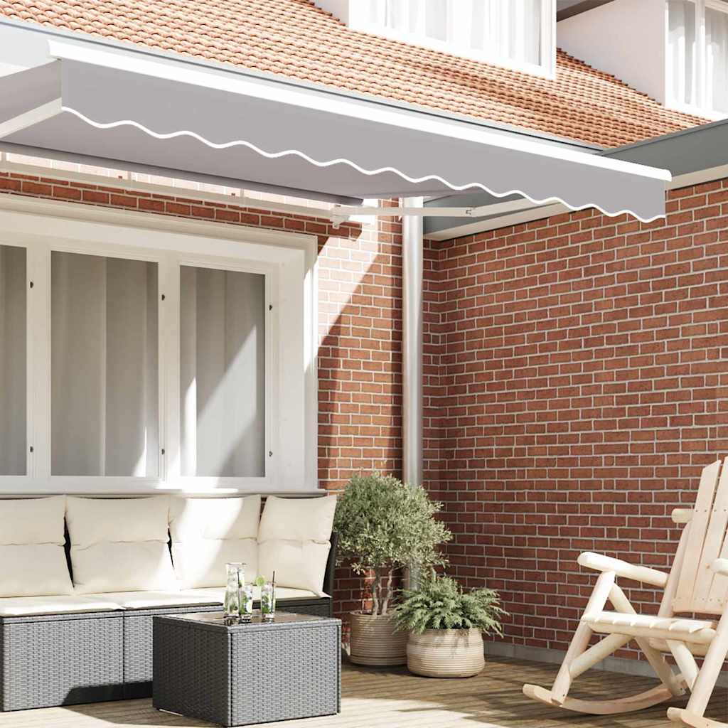 vidaXL Awning Valance Replacement Light Grey 3 m Polyester