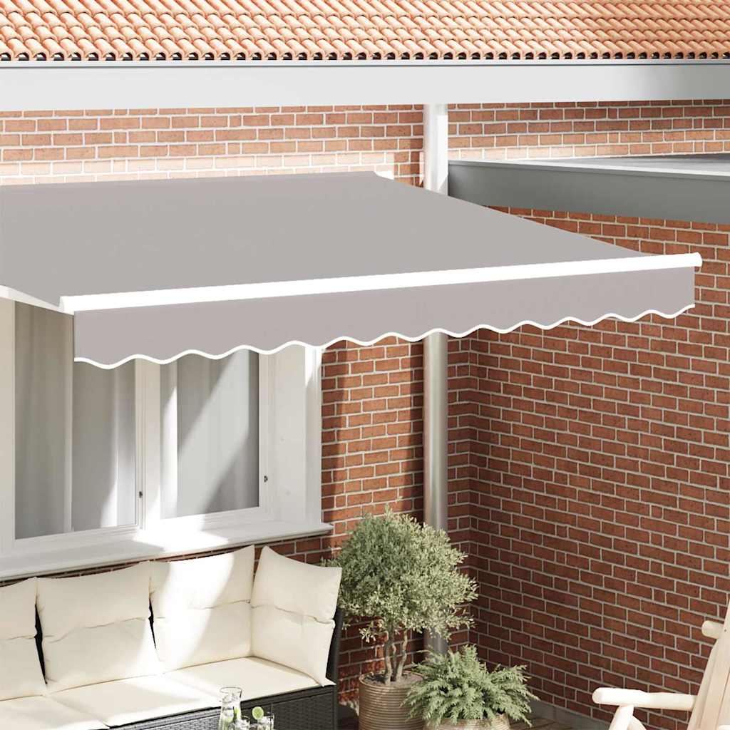 vidaXL Awning Valance Replacement Light Grey 3.5 m Polyester