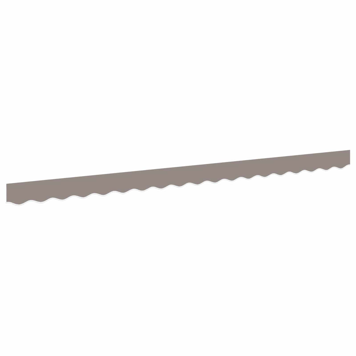 vidaXL Awning Valance Replacement for 4 m Light Grey Polyester