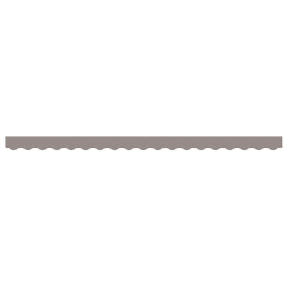 vidaXL Awning Valance Replacement for 4 m Light Grey Polyester
