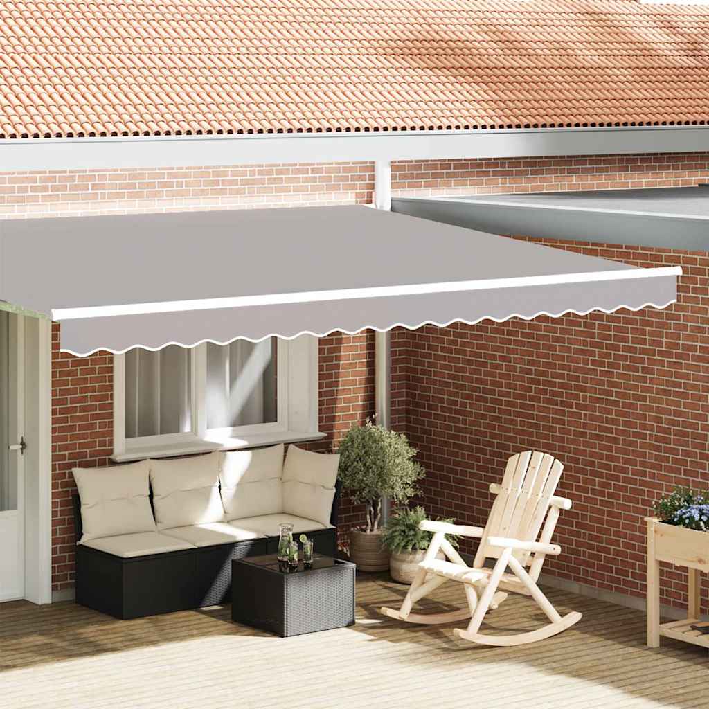 vidaXL Awning Valance Replacement Light Grey 4.5 m Polyester
