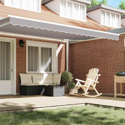 vidaXL Awning Valance Replacement Light Grey 4.5 m Polyester