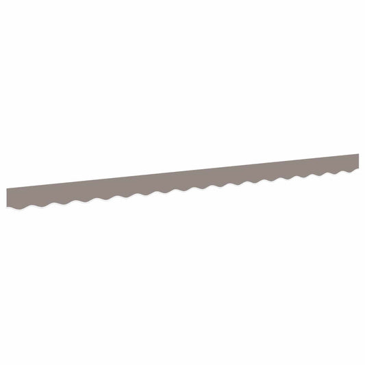 vidaXL Awning Valance Replacement for 4.5 m Light Grey Polyester
