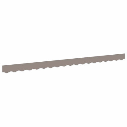 vidaXL Awning Valance Replacement for 5 m Light Grey Polyester