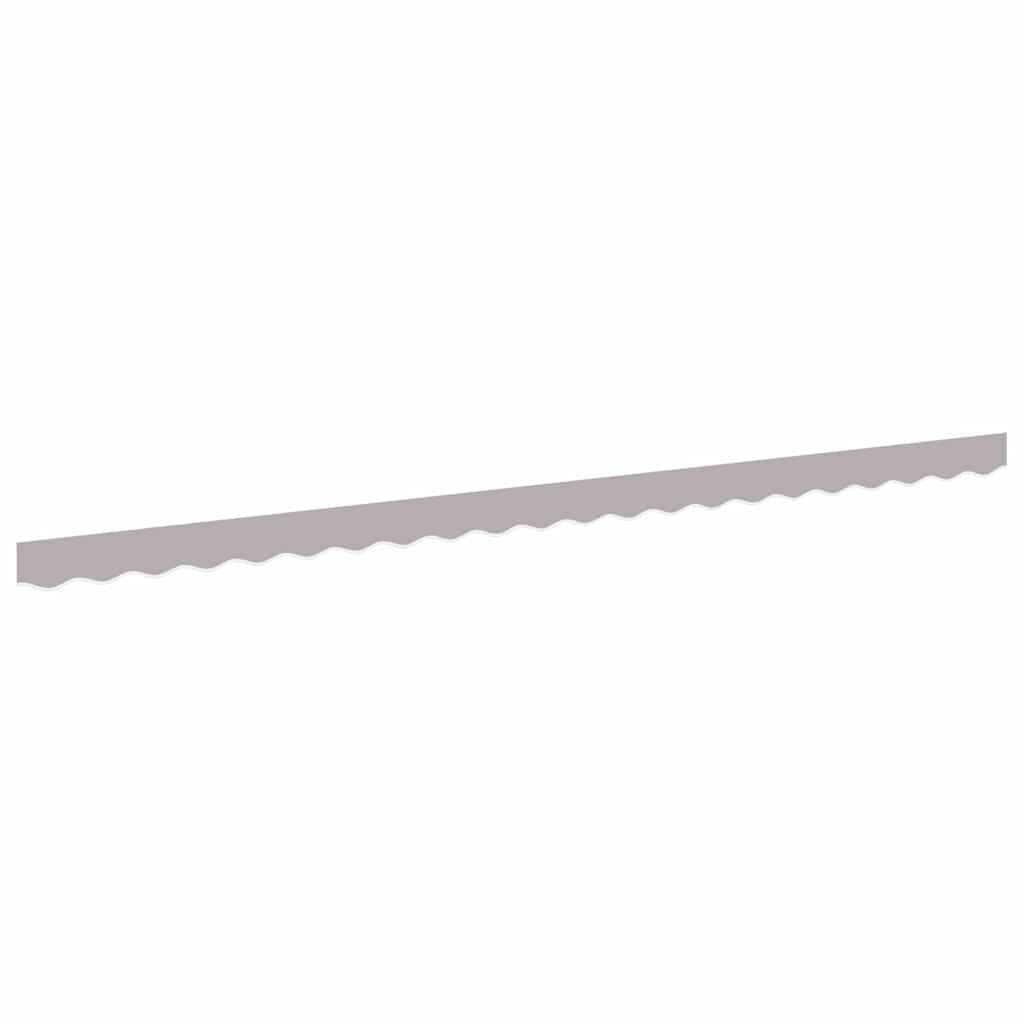 vidaXL Awning Valance Replacement Light Grey 480 x 20 cm Polyester