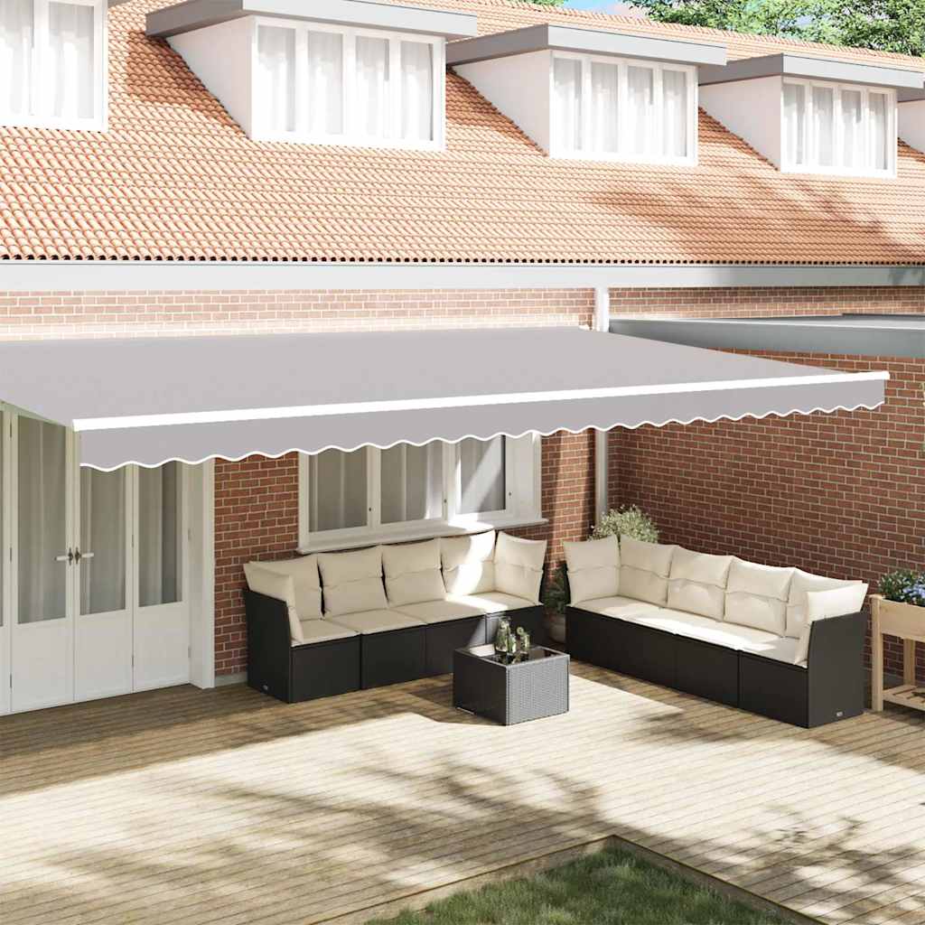 vidaXL Awning Valance Replacement Light Grey 6 m Polyester