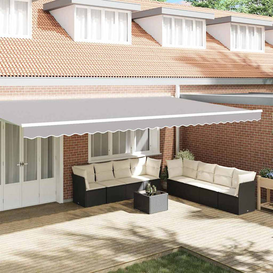 vidaXL Awning Valance Replacement Light Grey 6 m Polyester