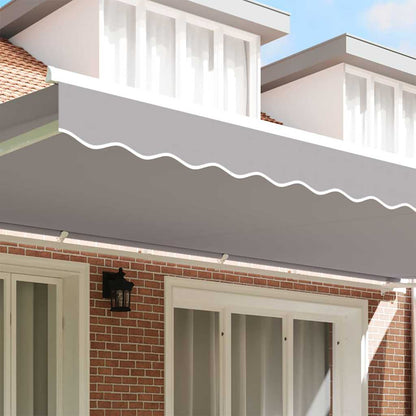 vidaXL Awning Valance Replacement Light Grey 6 m Polyester
