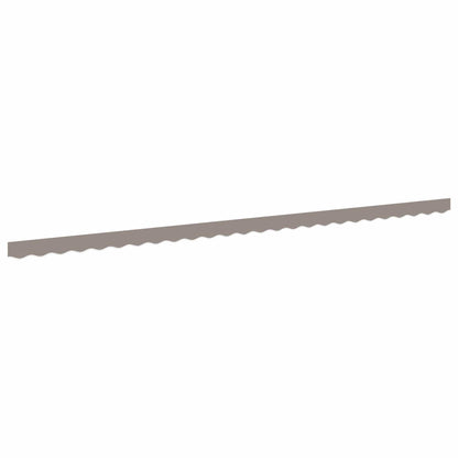 vidaXL Awning Valance Replacement for 6 m Light Grey Polyester