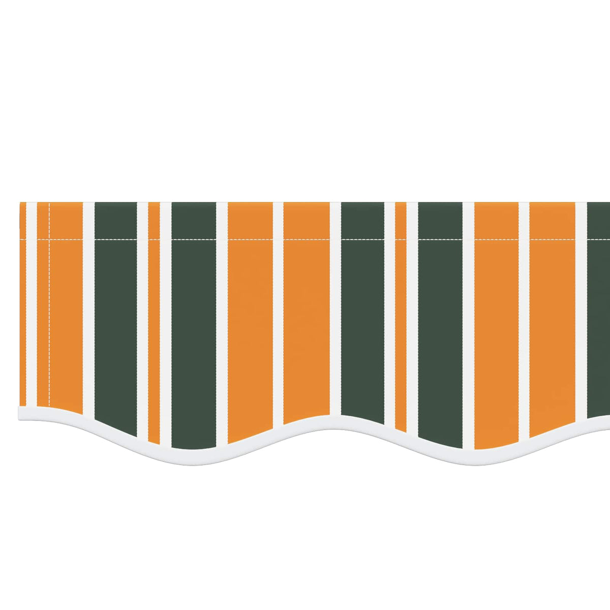 vidaXL Awning Valance Replacement for 2.5 m Green & Yellow Stripe