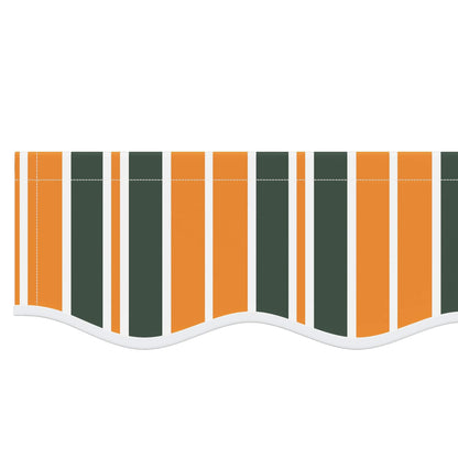 vidaXL Awning Valance Replacement for 2.5 m Green & Yellow Stripe