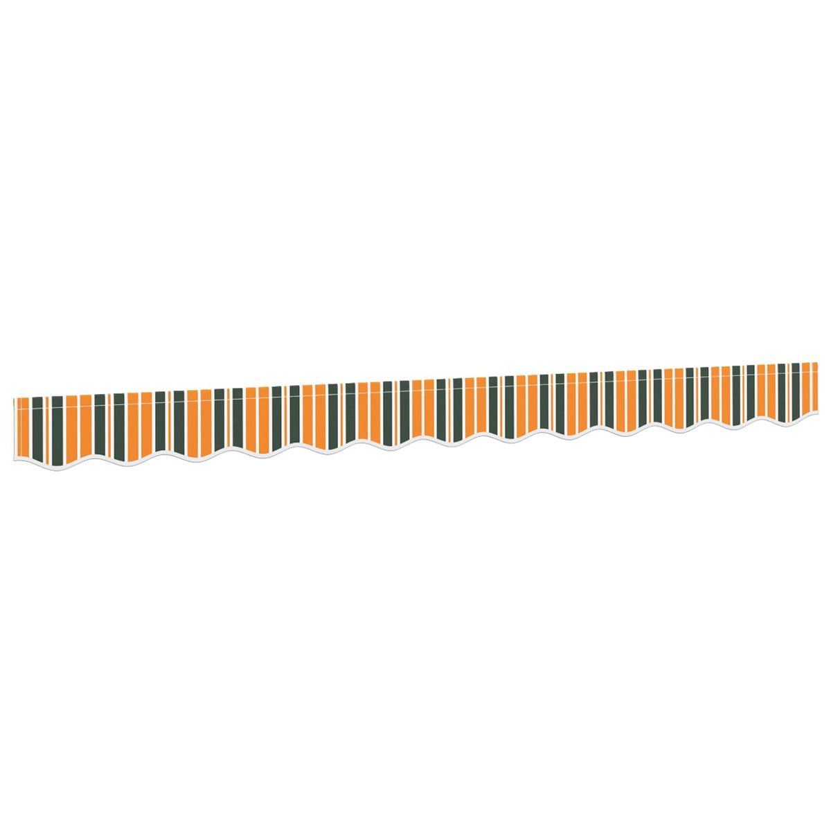 vidaXL Awning Valance Replacement for 2.5 m Green & Yellow Stripe